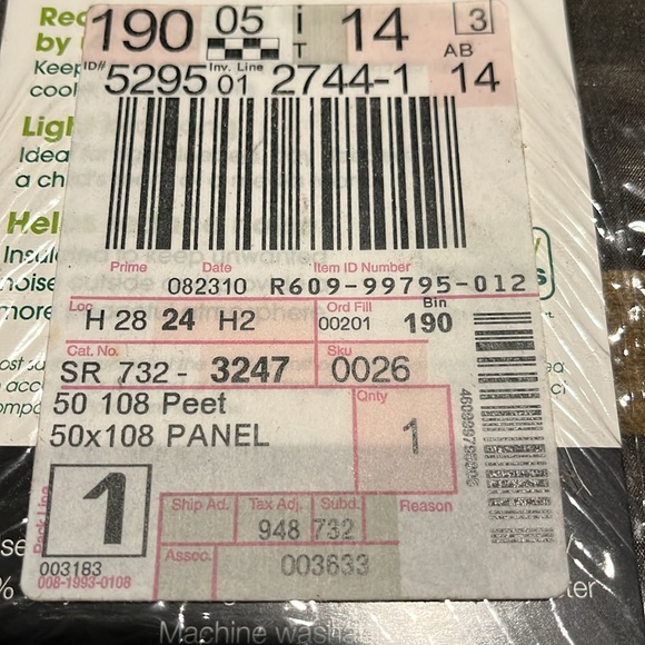 New JCPenney Home Harper Grommet Panel 50x108 Energy Savings. Blocks out light. - Picture 4 of 7